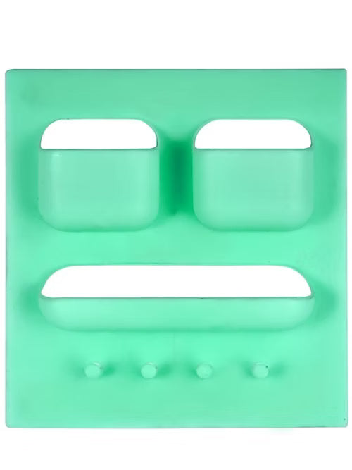 4 in 1 Multi Purpose Wall Mount Storage Rack (Random Colors)