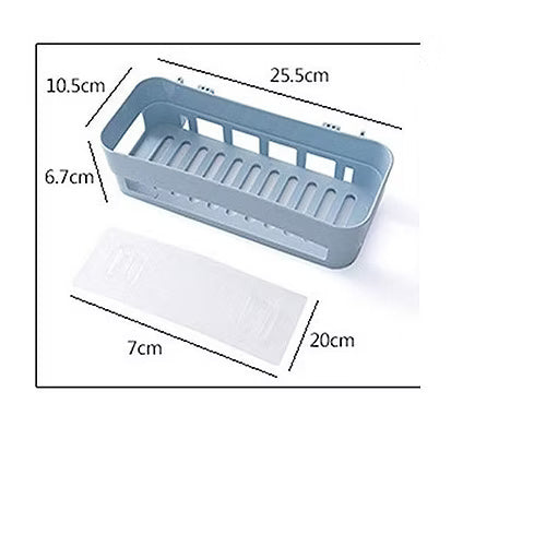 2 Pcs Kitchen Shelf Storage Rack With Sticker (Random)