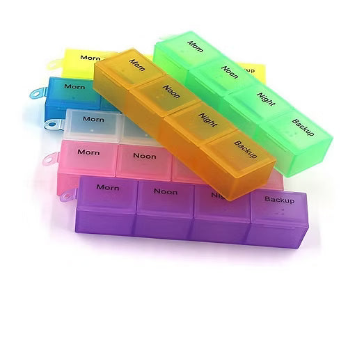 28 Days 4 Weeks for 7 Days Pill Storage Medicine Box