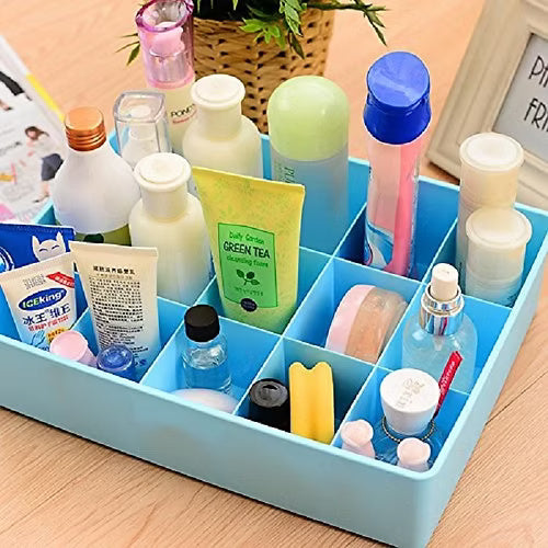 15 Grid Plastic Socks Organizer With Lid