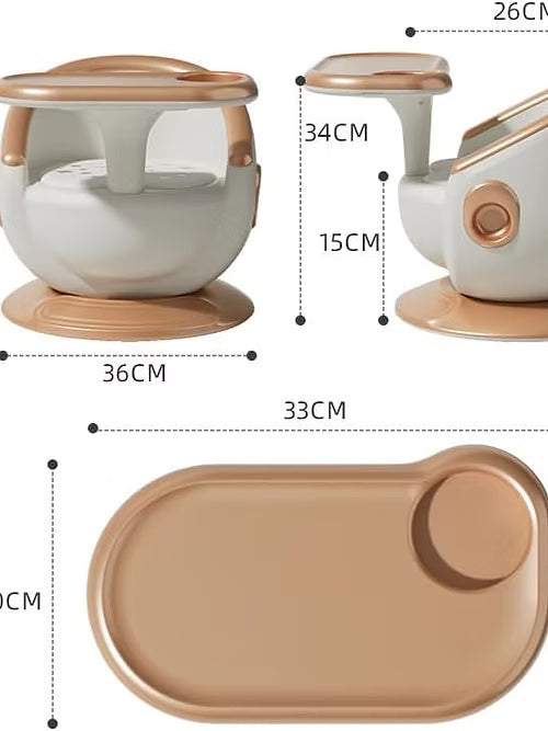 Baby Dining Chair,Portable Baby Mini High Chair with Funny Sound,Toddler Feeding