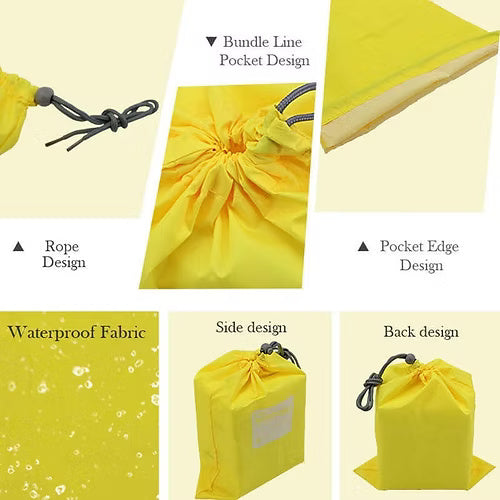 4 Pcs Waterproof Shoe & Laundry Bag