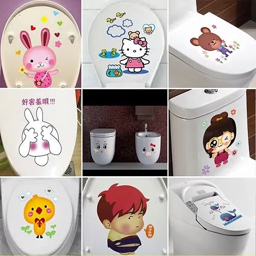 Bathroom Funny Toilet Stickers Pack of 2 (Random Print)