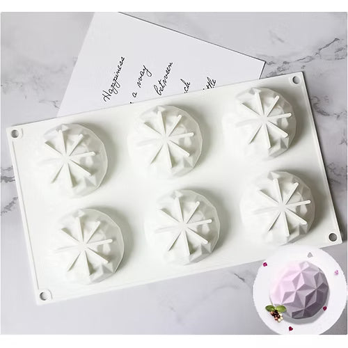 6 Cavity Diamond Pinata Mousse Mould