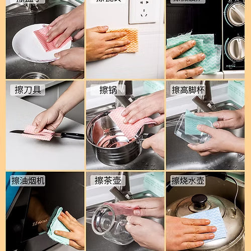 80 Pulls Disposable Kitchen Wipes