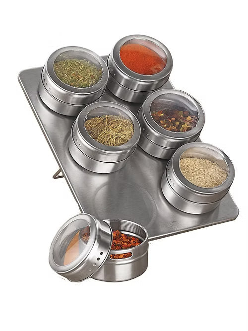 Magnetic Spice Rack Spice Set (6 pcs)