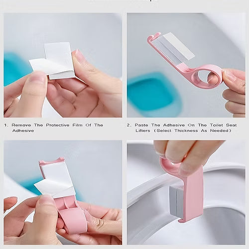2 Pcs Bended Toilet Seat Lifter (Random)