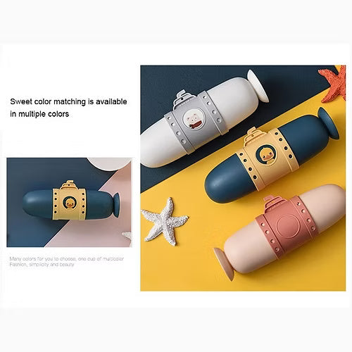 Submarine Shape Toothbrush Box With Cup
