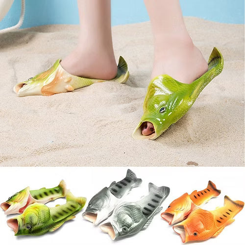 Unisex Fish Sandals (Random Colors - Grey, Orange, Green) (Size - 42/43)