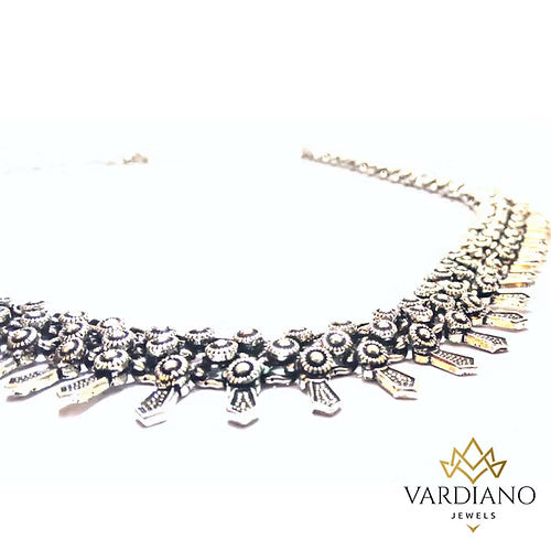 German Silver Bridal Necklace