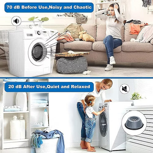 4 Pcs Anti Vibration Pad for Appliances(Medium)