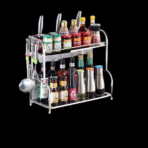 Stainless Steel Double Layer Kitchen Organizer