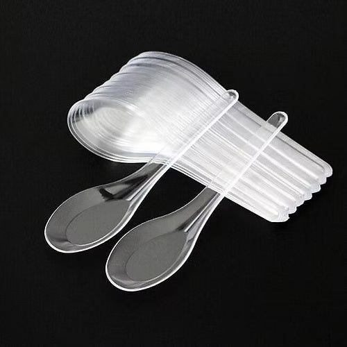 Transparent Plastic Spoon (Pack Of 12)