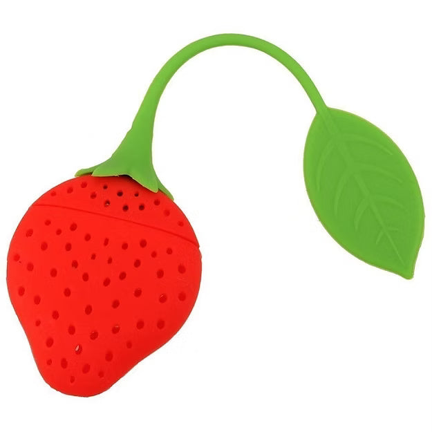 Strawberry Shape Silicone Herbal Green Tea Filter Strainer