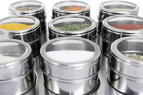 9 Pcs Magnetic Spice Rack
