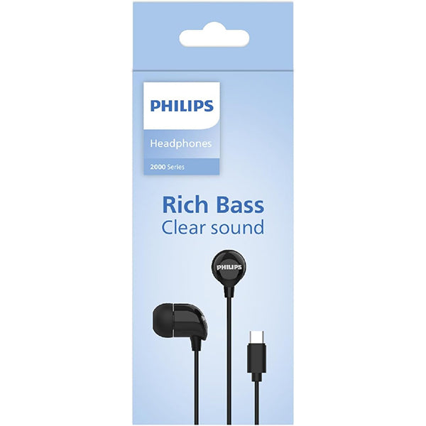 Philips TAE2146BK/00 USB-C In-Ear Wired Earphones
