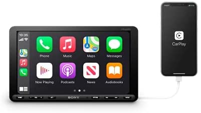 Sony Car Stereo XAV-AX8100 22.7 cm (8.95 inch) Large Screen Digital Media Receiver with HDMI, Bluetooth, Android Auto, Apple Car Play, WebLink