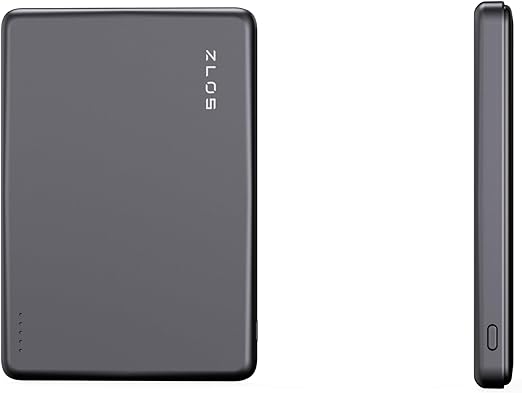 ZLOS 15W Magnetic Wireless Charger, 5000mAh Mini Power Bank, PD & QC 3.0 Fast Charging, USB-C Portable Battery Pack Compatible for iPhone 15/15 Plus/15 Pro/15 Pro Max, iPhone 14/13 Series