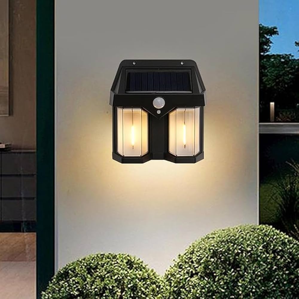 Led Solar Outdoor Garden Wall Light with Sensor Wireless