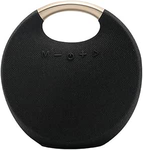 Qutsvosh 5W Portable Bluetooth Speaker Fashion Colorful Fabric Mesh Wireless Music Box Outdoor Rockmia -029(Black)