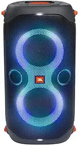 JBL Partybox 110, Wireless Bluetooth Party Speaker, 160W Dynamic Light Show, Upto 12Hrs Playtime, Built-in Guitar & Mic Input, (Black)