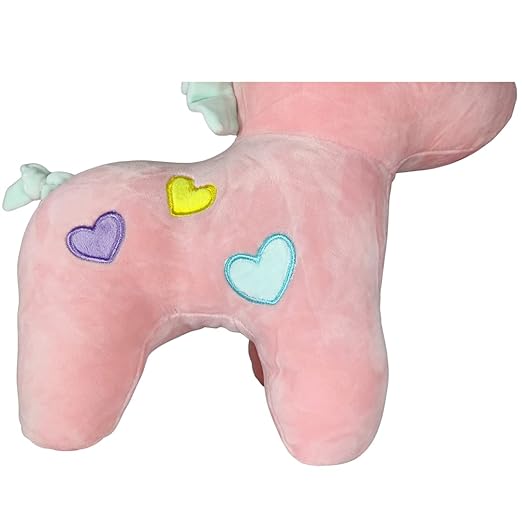 Toy Castle Unicorn Teddy Bear Plush Animal Soft Toy - Unique Design and Pattern | Made in India (Pink) (Baby Pink)