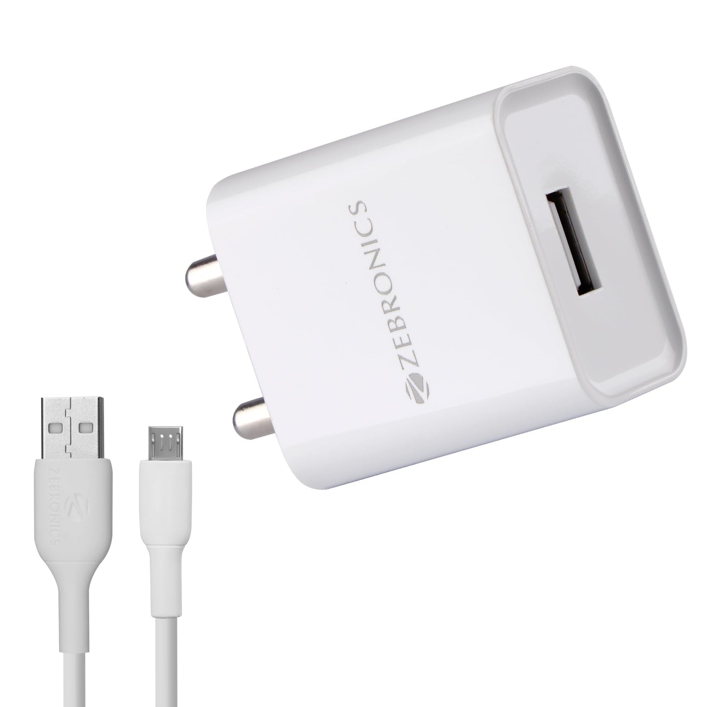 ZEBRONICS Multiport Charger with Cable (White, Cable Included)