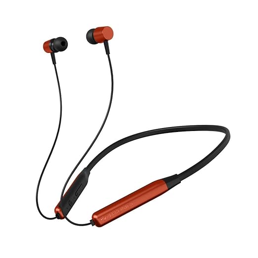 ZEBRONICS Zeb-LARK-ORANGE-Bluetooth neckband