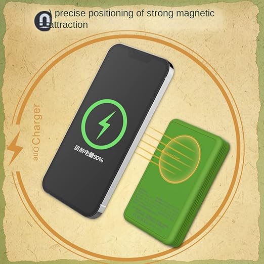 XIDIT 2 in 1 Retro Tragbarer Mini-Videospieler Eingebauter 500 Spiele Handheld Spielekonsole 5000 MAh Wireless Powerbank