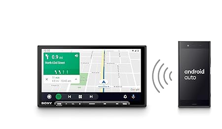 Sony Car Stereo XAV-AX6000 17.6 cm (6.95 inch) Capacitive Touch Screen Digital Media Receiver Wireless Android Auto Wireless Apple Car Play