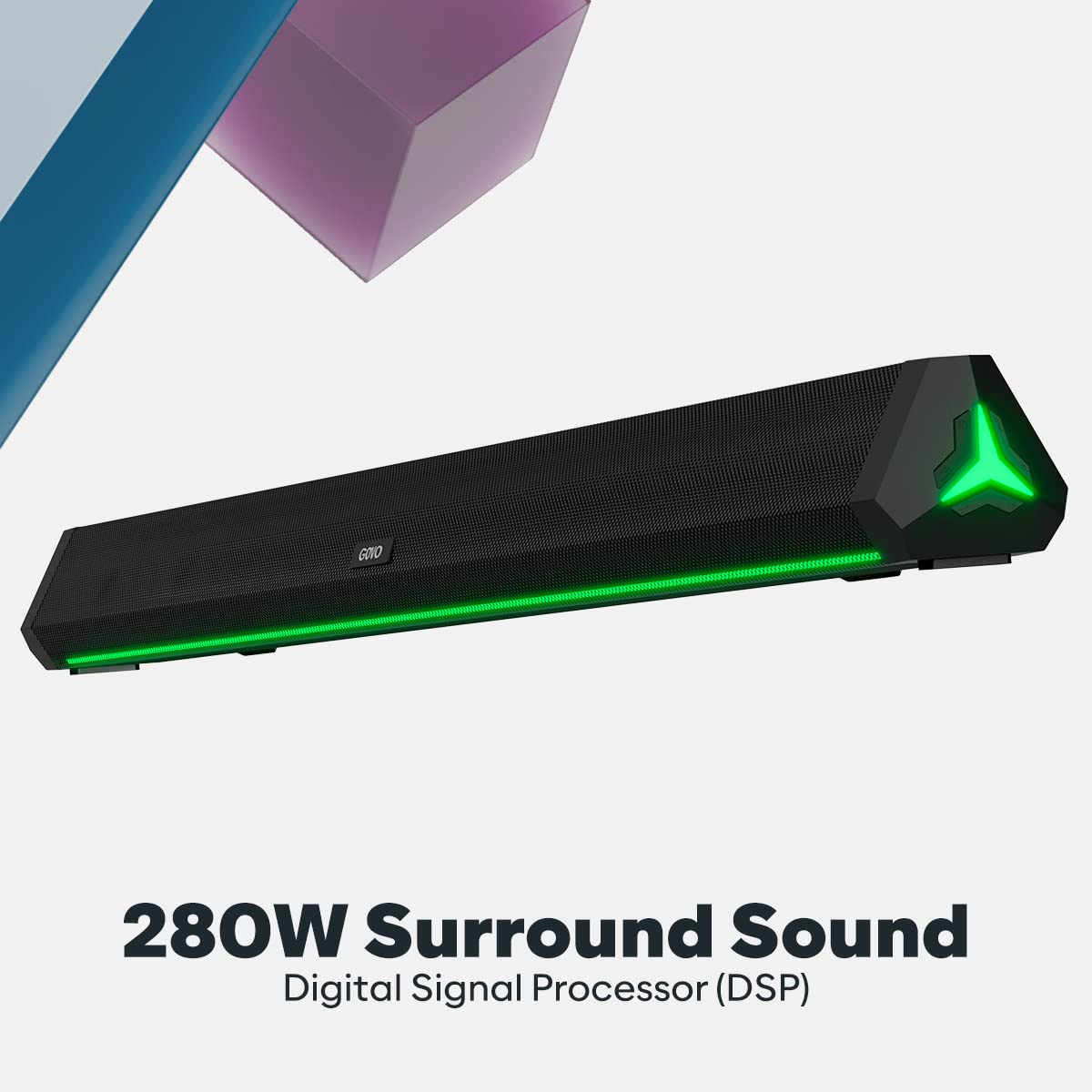 GOVO GOSURROUND 950 | 280W Soundbar, 5.1 Channel Home Theatreish Remote & LED Display 1 Year Brand Warranty (Seald Pack)