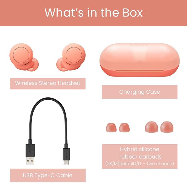 Sony WF-C500 Truly Wireless Bluetooth Earbuds with 20Hrs Battery, True Wireless Earbuds, Mic for Phone Calls, Quick Charge