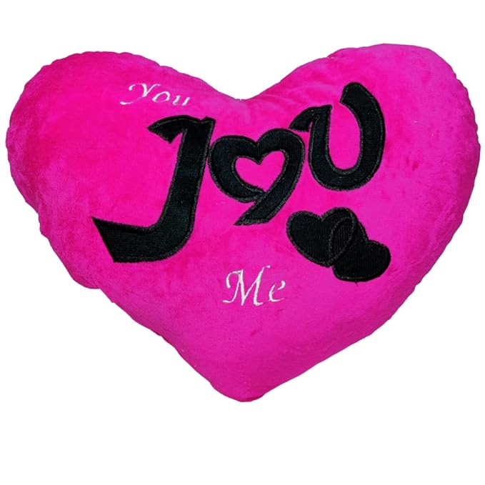 Love Cushion Pillow Heart Shape Romantic Valentine Gift for Husband, Wife, Girlfriend, Boyfriend | Made in India (Heart) (Heart)