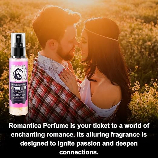 BEPOSITIVE Romantica,Calmz For Men & Women, Long Lasting Perfume, Infused with crystals, Enhance Auras and Promote Positivity, Embrace Harmony (100 ml) Pack of 2