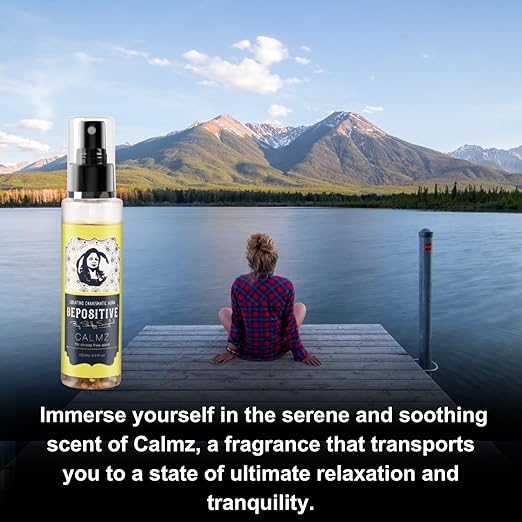 BEPOSITIVE Calmz,Relive For Men & Women, Long Lasting Perfume, Infused with crystals, Enhance Auras and Promote Positivity, Embrace Harmony (100 ml) Pack of 2