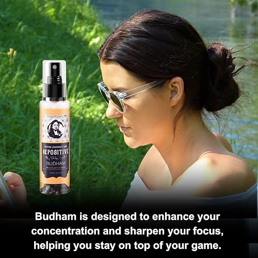 BEPOSITIVE Budham For Core concentration For Men & Women, Enhances Focus and Performance, Your Secret of Success in a Fragrance, Long Lasting Perfume (100 ml) Pack of 2