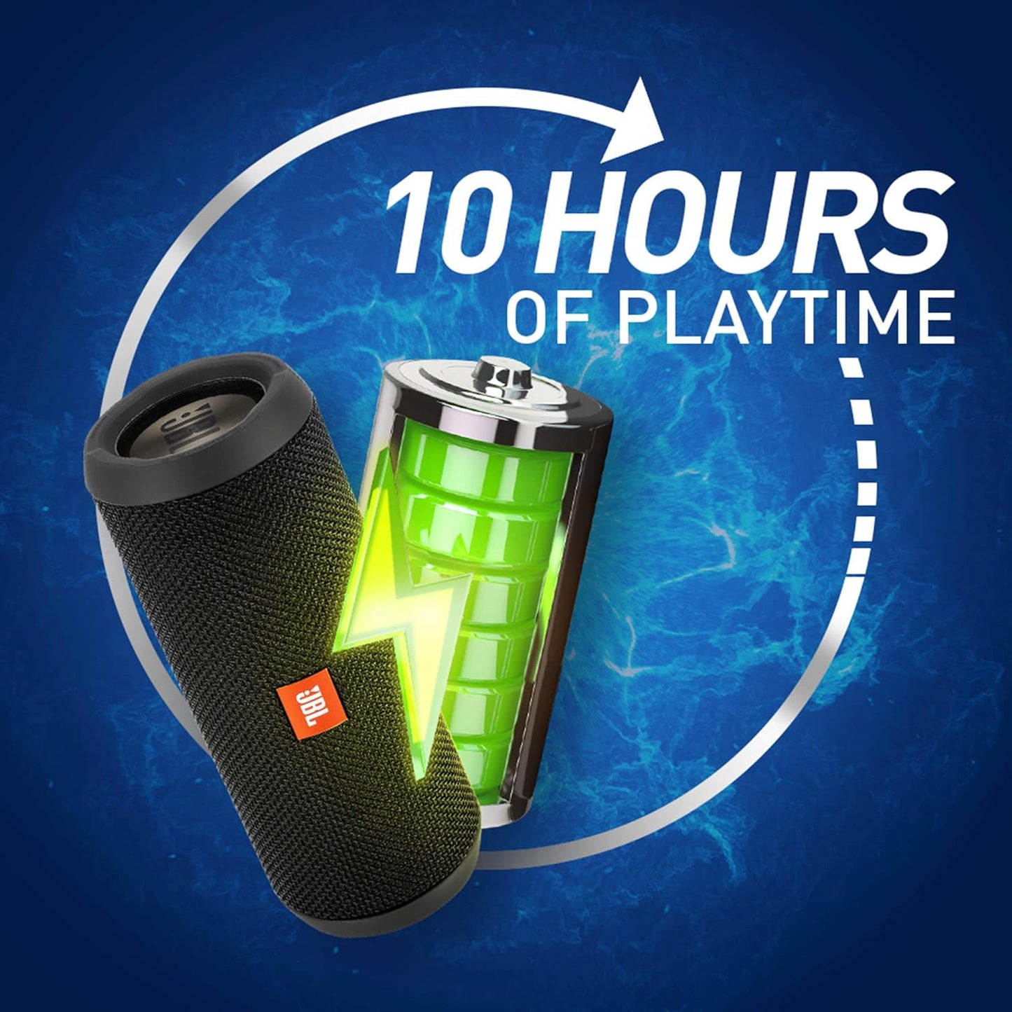 JBL Flip 3 Stealth by Harman Waterproof Portable Bluetooth Speaker with Rich Deep Bass