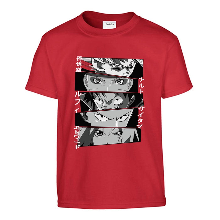 Anime design white | Premium Cotton T-Shirts