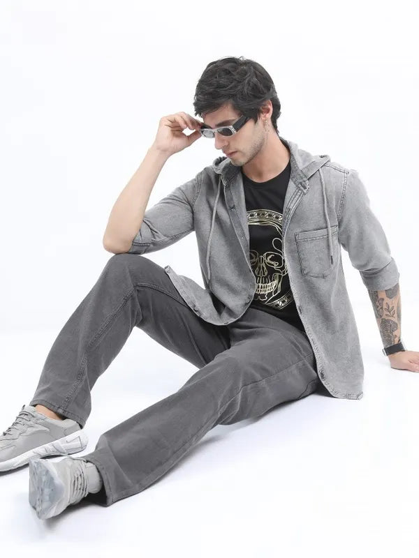 Suburbans Men Cream Checked Relaxed Fit Casual Shirt