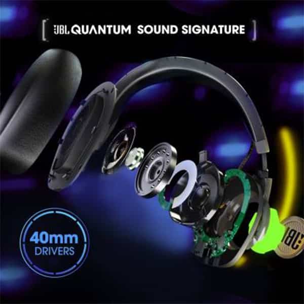 JBL Quantum 100 Wired Over-Ear Gaming Headset With Mic