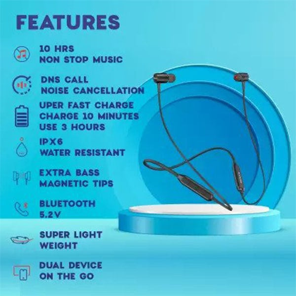 MAXX NX8 Wireless Bluetooth Neckband