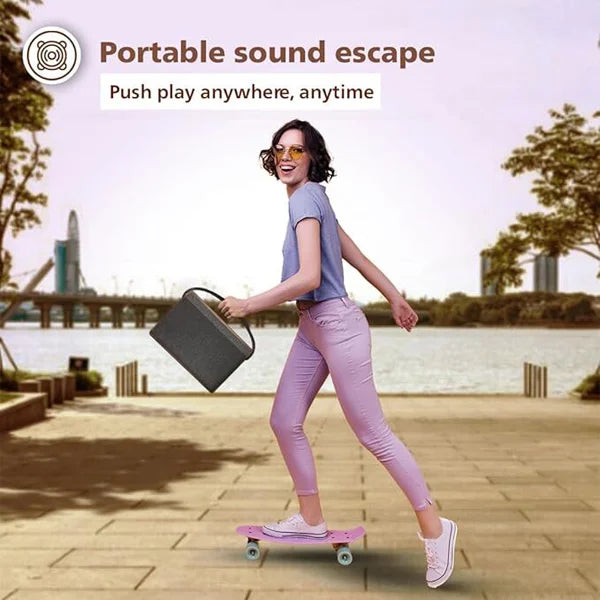 Philips Audio TAS2218/94 10W 2.0 Ch Bluetooth Speaker with Retro Wooden Design