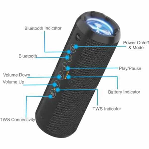 Portronics POR-698 Breeze II 20 W Bluetooth Speaker