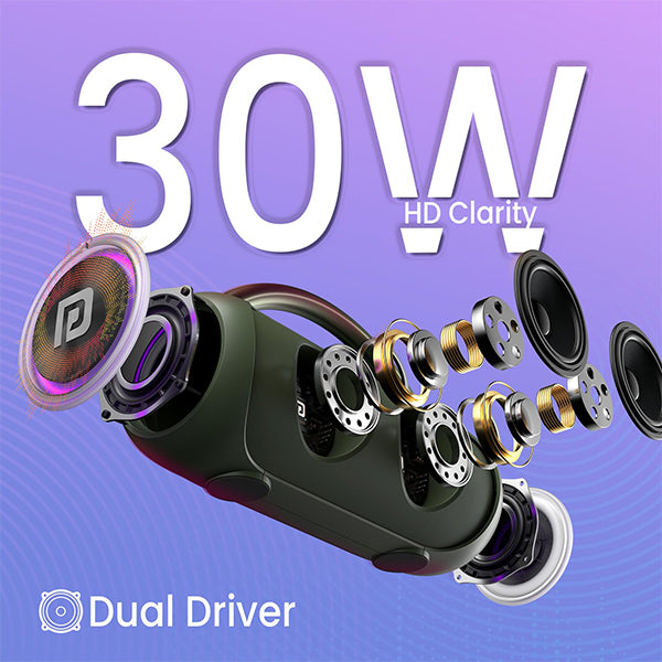 Portronics Radiant 30W Wireless Bluetooth Portable Speaker