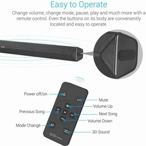 Portronics Sound Slick II POR 936 40 W Bluetooth Soundbar