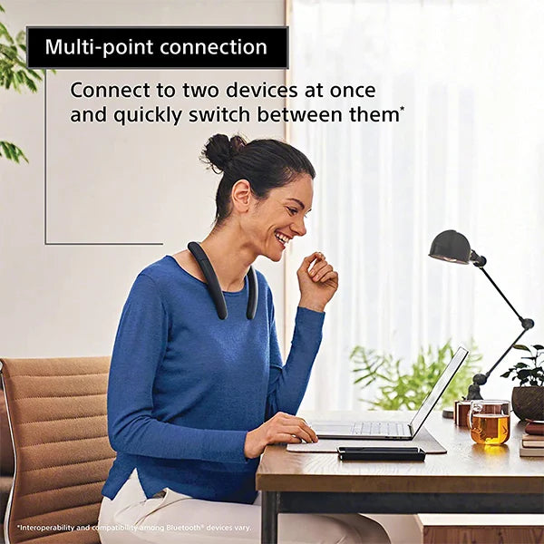 Sony SRS-NB10 Wireless Neckband & Bluetooth Speaker with Built-in mic