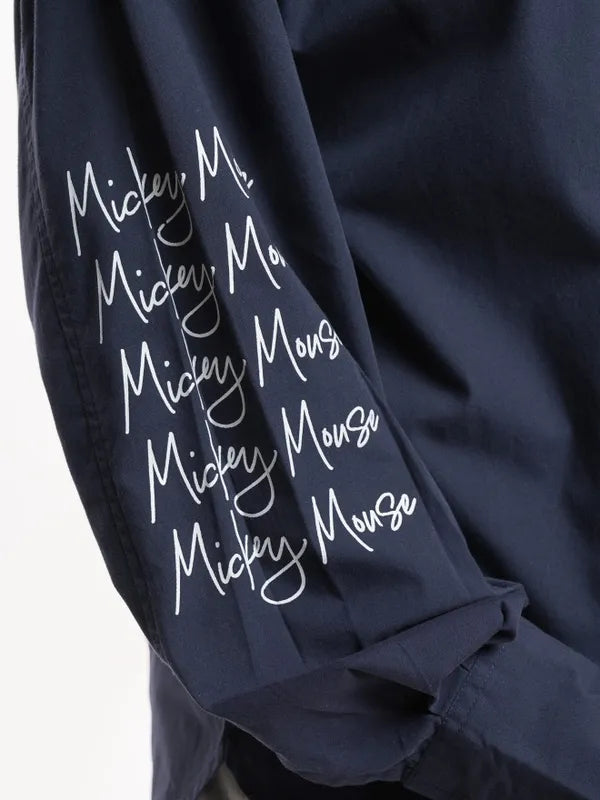 Suburbans Women Navy Mickey Mouse Printed Oversized Shirt