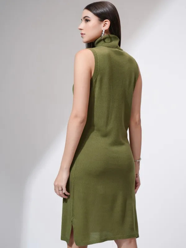 Suburbans  Women Grey Solid Bodycon Dress