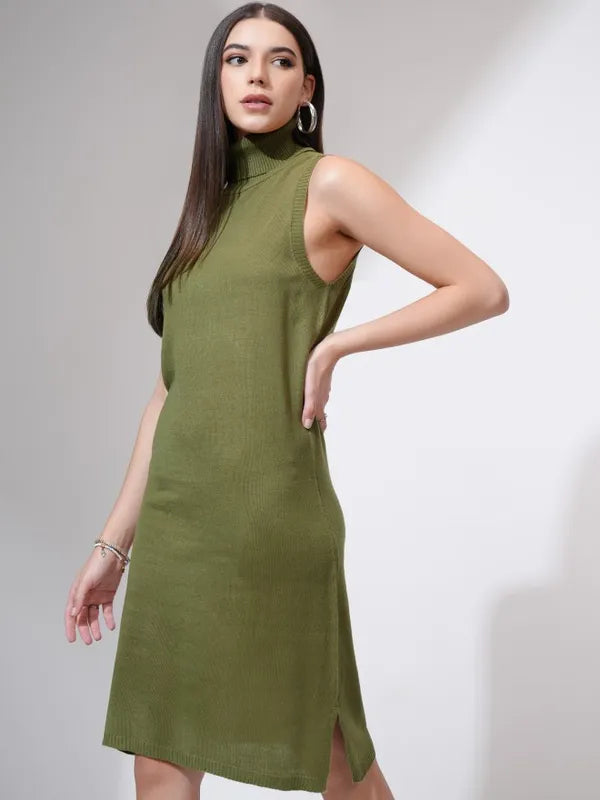 Suburbans  Women Grey Solid Bodycon Dress