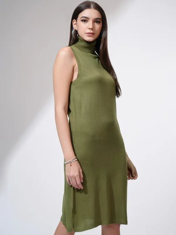 Suburbans  Women Grey Solid Bodycon Dress